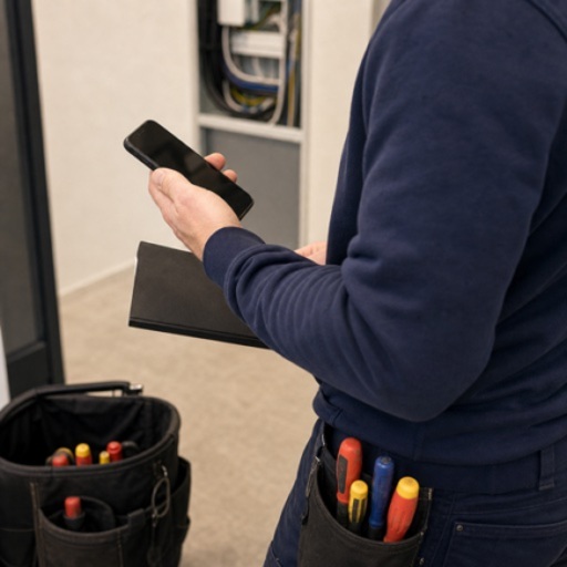 Telefonmøde med installatør