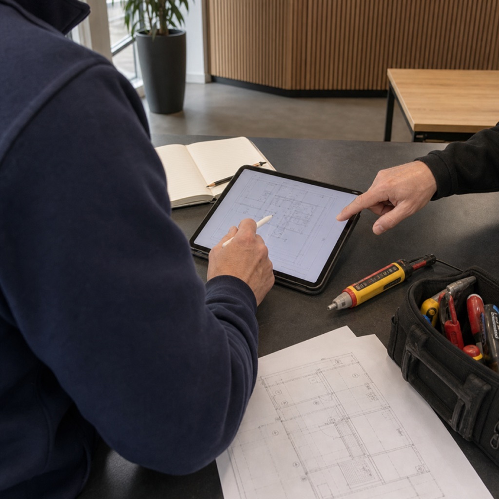 Gennemgang af el-plan med kunde - D-EL