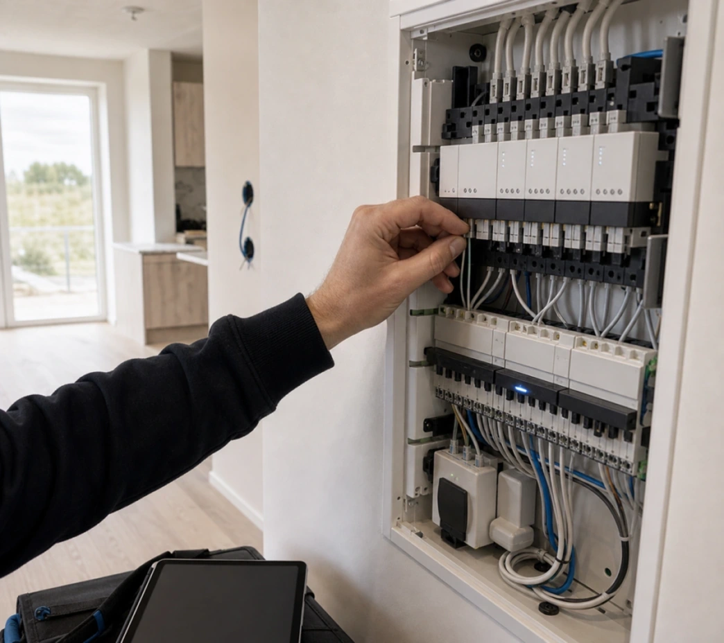 Smart home-installation i nybyg