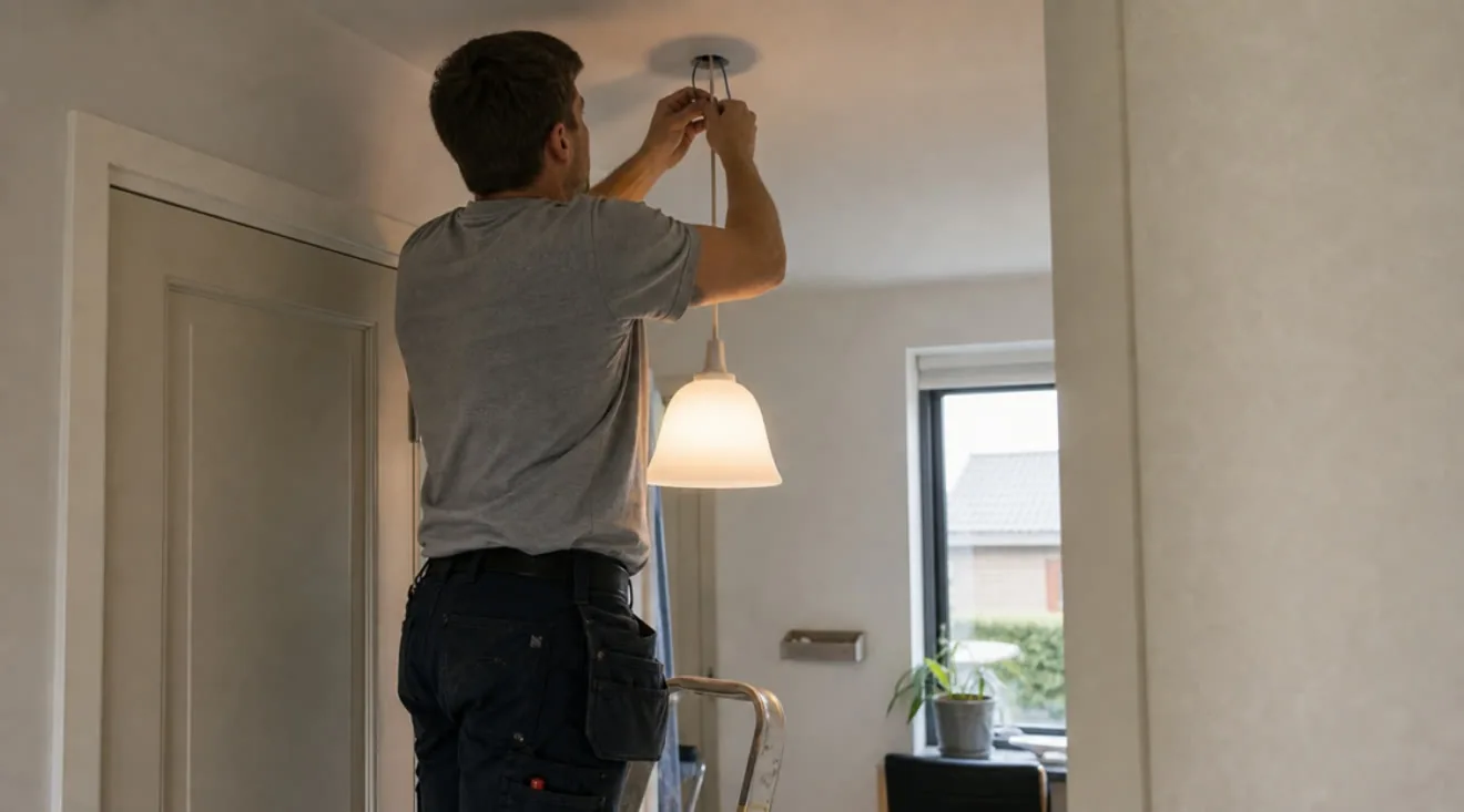 Montering af belysning i bolig